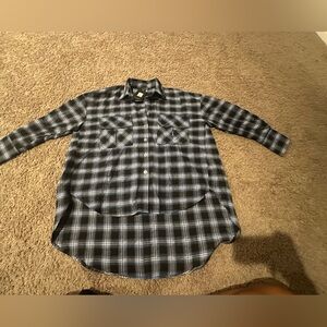 Brand new Women's Oversized Flannel Plaid Button Down Shirt